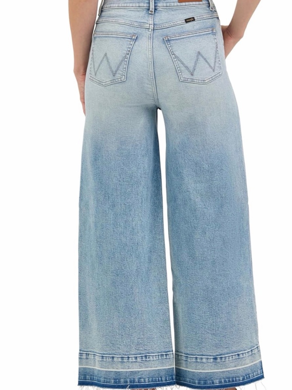 Wrangler Release Hem High Rise Wide Leg Jeans - Picture 2 of 8